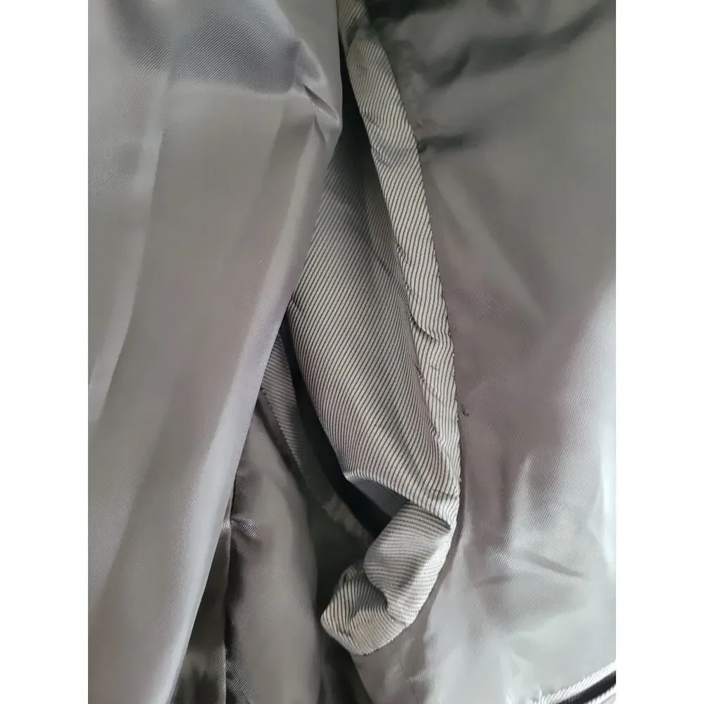 Calvin Klein Men's Slim‎ Fit Stretch Charcoal Gray Blazer Jacket Button Down #16